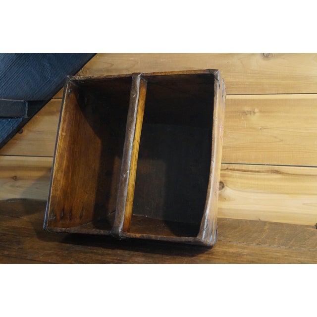 1920s Early Chinese Wooden Rice Gathering Basket For Sale - Image 9 of 12