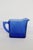 Mid 20th Century Hazel Atlas Cobalt Blue Glass Chevron 3pc Set 2 Creamers and Sugar Bowl For Sale - Image 12 of 12