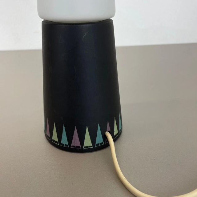 Swedish Glass and Wood Cone Table Light from Hans-Agne Jakobsson, Markaryd, 1960s For Sale - Image 10 of 17