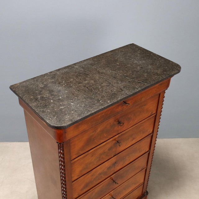 Charles X Chest in Mahogany For Sale - Image 9 of 12