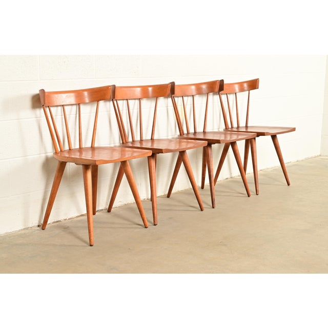 Planner Group Paul McCobb Planner Group Mid-Century Modern Spindle Back Dining Chairs, Set of Four For Sale - Image 4 of 14