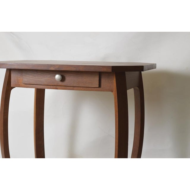 Art Deco Table in Oak with Curved Legs, 1930s For Sale - Image 3 of 12