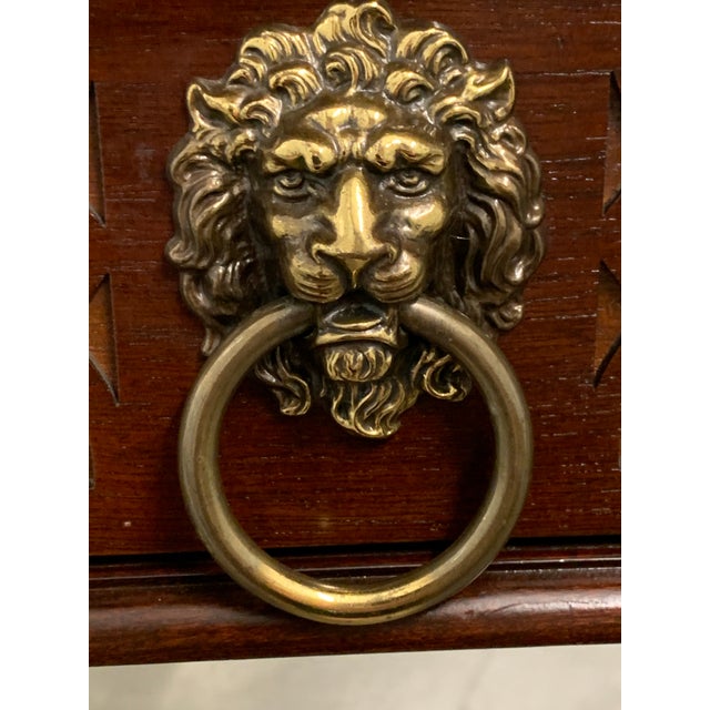 Wood Baker Historic Charleston Chippendale Console Table Desk For Sale - Image 7 of 12