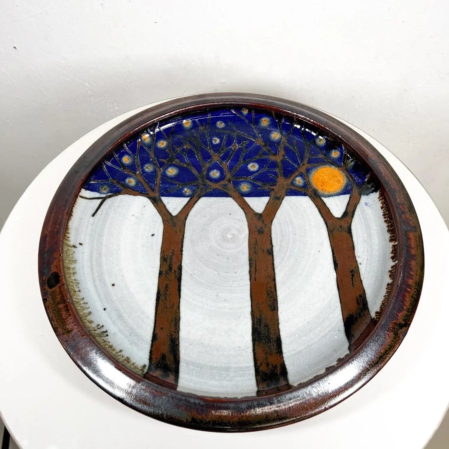 1980 Sunstone Gallery La Jolla Art Pottery Plate Cathra-Anne