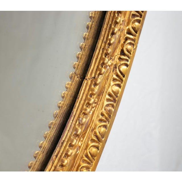 George III Round Giltwood Mantel Mirror For Sale - Image 10 of 12