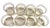 1950s Mid-Century Modern Gold Banded -Low Ball/Rocks Glass/Old-Fashioned Glass/Tumblers – Set of Eight For Sale - Image 4 of 6