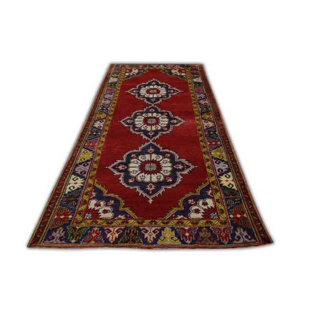 Early 21st Century Oriental Hand Knotted Rug Turkish Anatolian 4'9" x 10'8" For Sale - Image 5 of 5