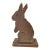 Vintage Folk Art Wood Bunny Rabbit, Handmade For Sale