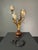 Mid-Century Hollywood Regency Italian Gilt Tole Four-Light Tulip Table Lamp on Turned Wood Base, 1960s For Sale - Image 11 of 17
