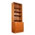 Carlo Jensen Narrow Teak Bookcase With Lower Locking Cabinet For Sale