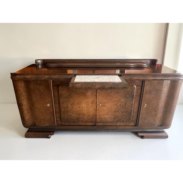 Art Deco Sideboard in Burl Walnut, 1930 For Sale - Image 18 of 18