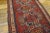 1930s 1930s Ruby Red Geometric Tribal Antique Caucasian Kazak Carpet 4' 8'' X 9' 6'' Knotted Wool Rug For Sale - Image 5 of 13