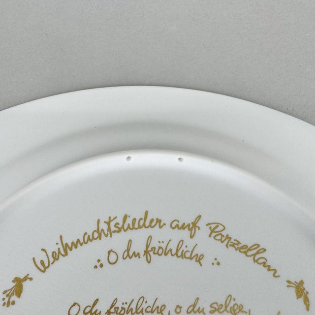 Christmas Porcelain Plate by Bjorn Wiinblad for Rosenthal, 1987 For Sale - Image 6 of 10