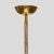 A mid-century uplighter standing lamp featuring clear Murano glass with gold inclusion wavy ribbon-shaped components with...