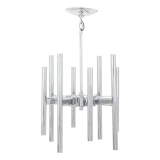 Gaetano Sciolari Modernist Chrome Pendant Lamp For Sale