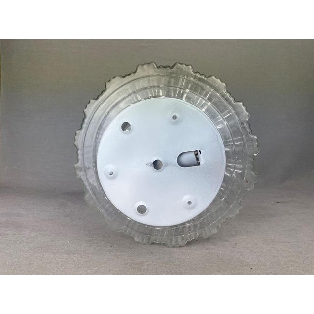 Portuguese Clear Glass Flush Mount, 1960s For Sale - Image 11 of 13