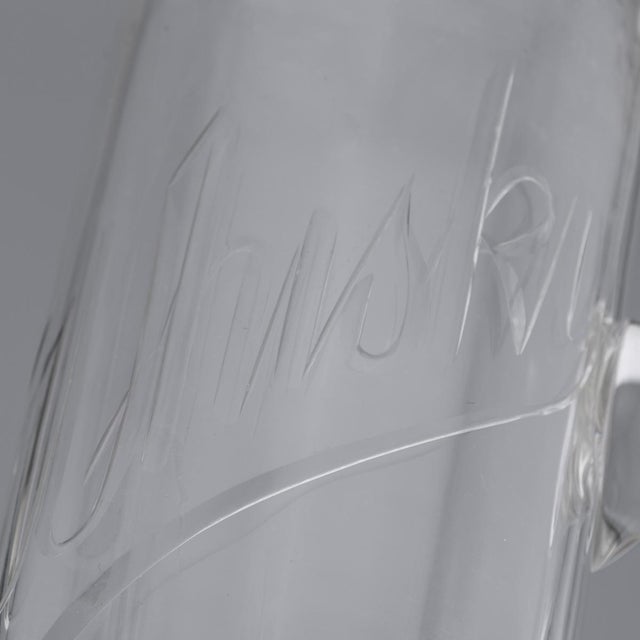 Antique English Silver and Cut Glass Whisky Decanter, 1902 For Sale - Image 13 of 16