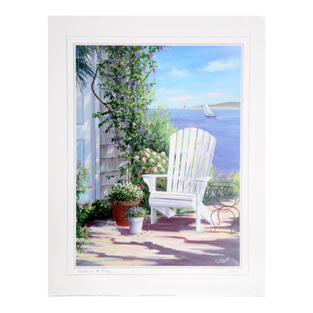 Early 21st Century "Garden on the Bluff" Poster by Carol Saxe For Sale