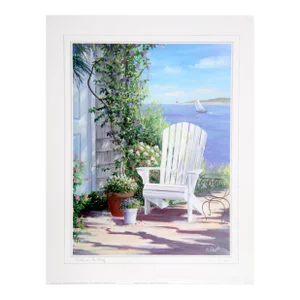 Early 21st Century "Garden on the Bluff" Poster by Carol Saxe