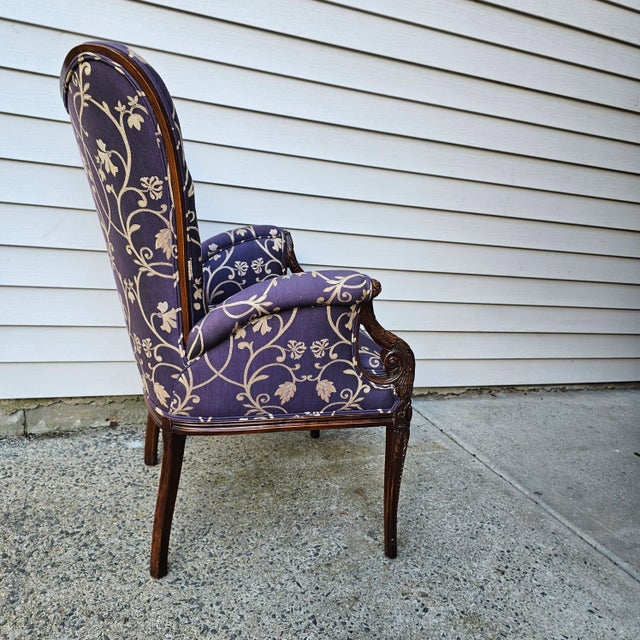 Lavender 1950s Grosfeld House Neoclassical Chairs Vladimir Kagan Attribution - Set of 2 For Sale - Image 8 of 12