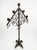 Italian Vintage Italian Hand-Wrought Iron Floor Candelabra - Five-Light Scrollwork Pricket Stand For Sale - Image 3 of 9