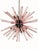 Contemporary Sputnik Pendant Light with 50 Pink Glass Prisms from Justfurnituress SRL For Sale - Image 3 of 10