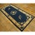 Navy Blue 1920s Traditional Navy Floral Deco Antique Chinese Peking Small Rug 2'8'' X 6' For Sale - Image 8 of 9