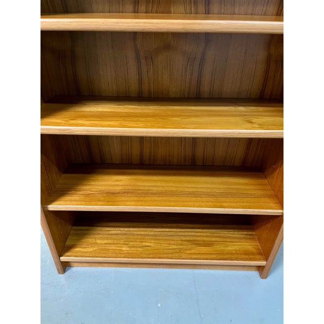 Vintage Mid Century Modern Danish Bookcase With Adjustable Shelves. Circa 1970s For Sale - Image 11 of 13