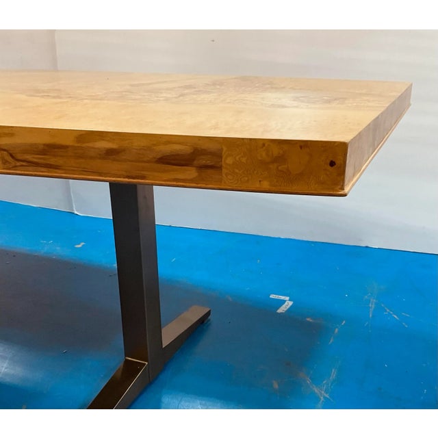 Caracole Modern Burl Wood Great Divide Dinning Table For Sale - Image 9 of 9