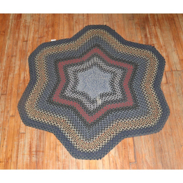 Vintage American Braid Carpet For Sale In New York - Image 6 of 18
