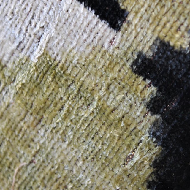 Contemporary Bohemian Multi Color Hand Knotted Pillow For Sale - Image 4 of 8