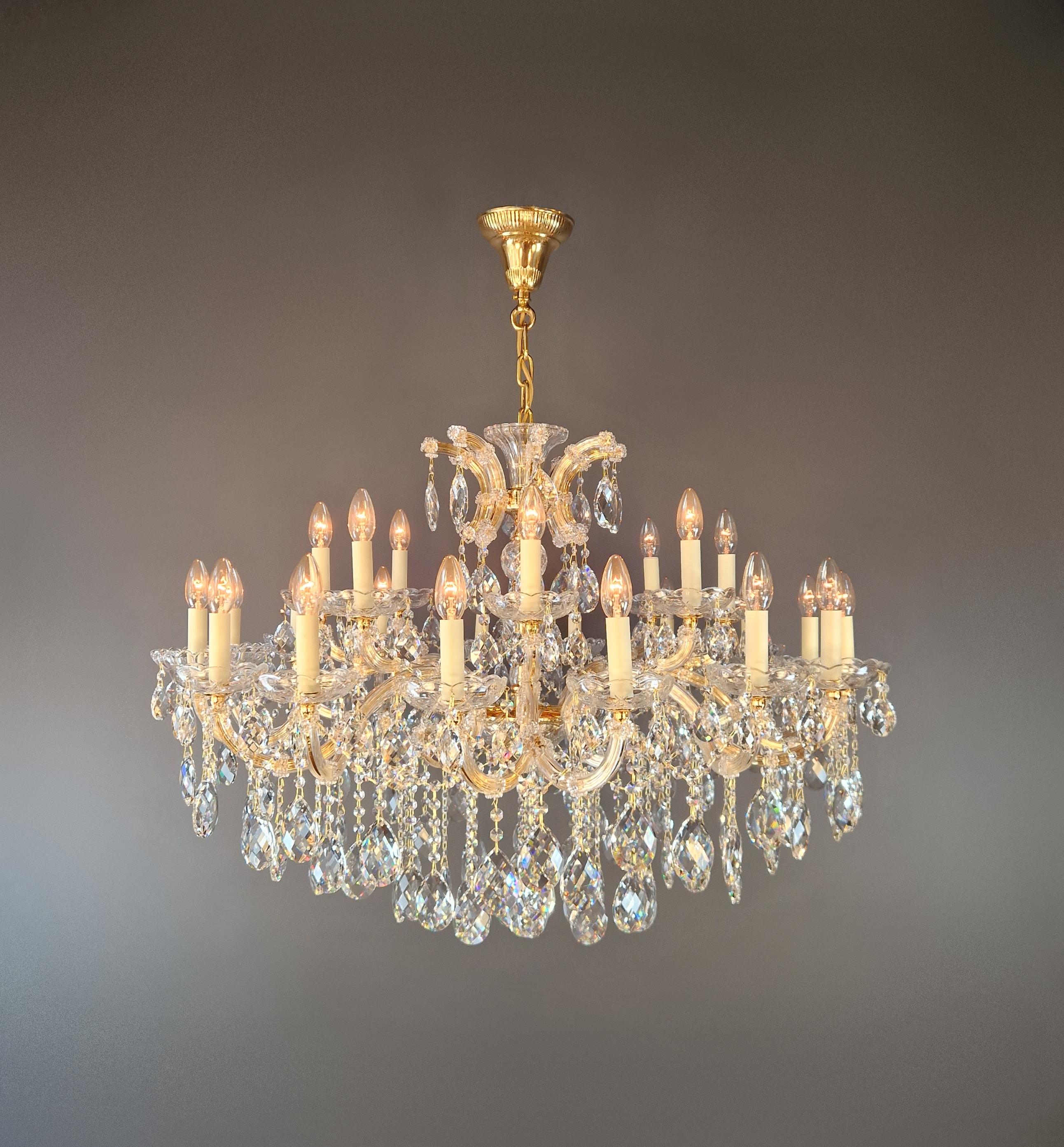Large Maria Theresa Style Crystal Chandelier Handmade Luxury