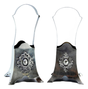 Silver Flower Baskets with Reliefs