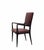 Molded Wood and Bordeaux Skai Armchair from Vittorio Dassi, Italy, 1950s For Sale - Image 6 of 11