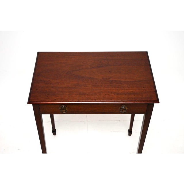 Brown Antique Edwardian Occasional Side Table, 1900s For Sale - Image 8 of 11