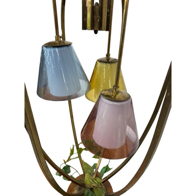 Brass 1960s Mid-Century Modern Walnut & Brass Cage Lamps - Set of 2 For Sale - Image 8 of 10