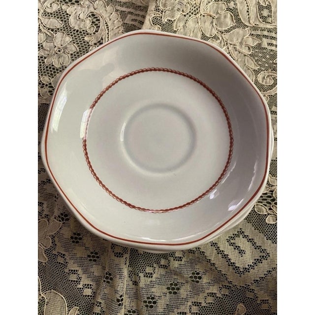 Ceramic 1970s WEDGEWOOD.Flying Cloud Rust George Town Collection Porcelain Dinner Service For Sale - Image 7 of 12
