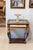 Italian Italian Empire Style Curio End Table With Glass Display Case & Gold Accents For Sale - Image 3 of 3