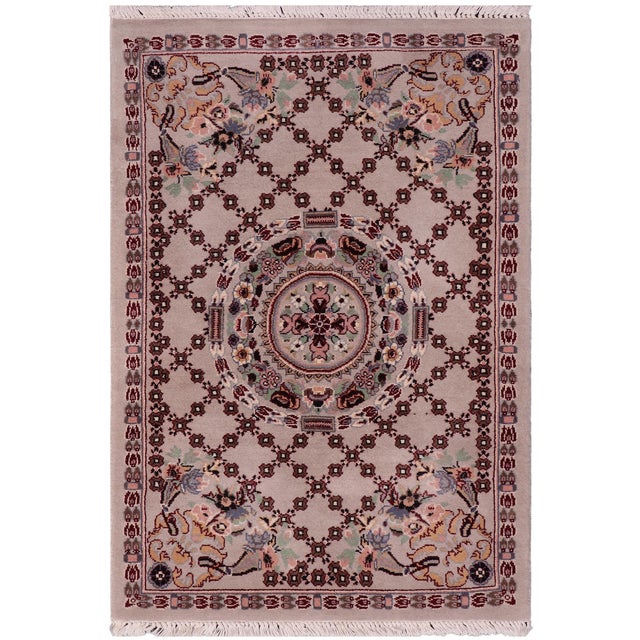 Shabby Chic Pak-Persian Gray/Gray Wool Rug - 2'1'' X 3'3'' For Sale - Image 9 of 9