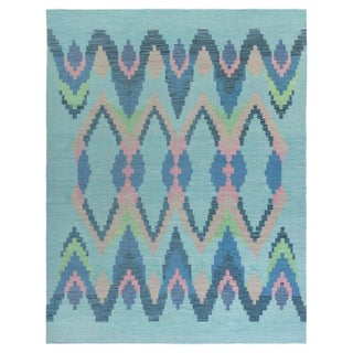 Modern Swedish Flat Weave Wool Rug by Doris Leslie Blau For Sale