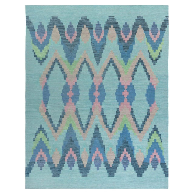 Modern Swedish Flat Weave Wool Rug by Doris Leslie Blau For Sale