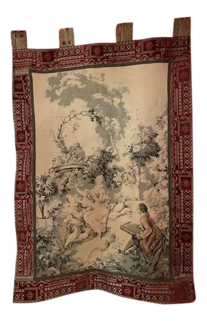 Elegant French Tapestry: Early 21st Century Classic Picnic Scene Recreation