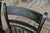 Pair of Mid 20th Century Hitchcock Black W/ Brown Seat Gold Stenciled Fruits Harvest Dining Chairs For Sale - Image 6 of 15
