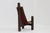 1970s Vintage Brutalist Tripod Leather and Wood Chair, 1970s For Sale - Image 5 of 10
