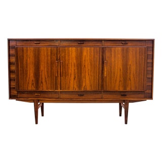 Rosewood Highboard with Drawers, Denmark, 1960s For Sale