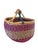 Textile African Bolga Ghana Market Basket 18" For Sale - Image 7 of 7