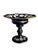 Glass Cobalt Hand Painted Glass Compote For Sale - Image 7 of 10
