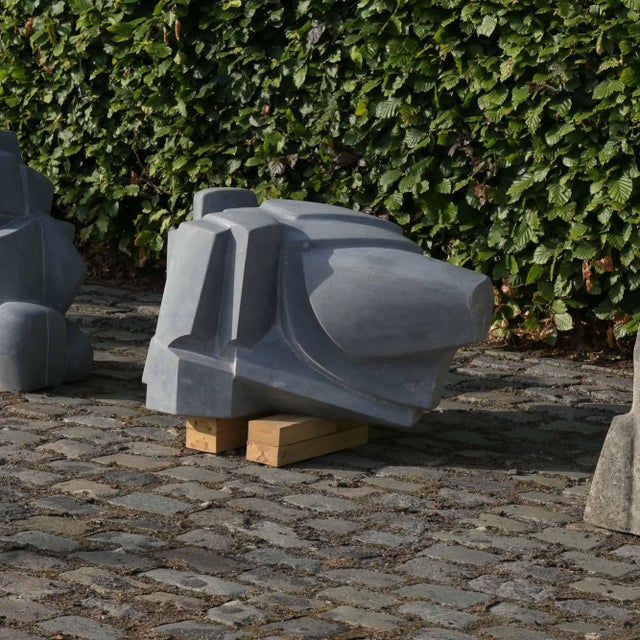 2000 - 2009 Jan Keustermans, Abstract Sculpture, Belgian Blue Stone For Sale - Image 5 of 14