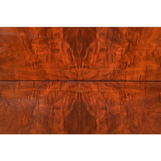 Berkey & Gay Style Antique French Regency Louis XVI Carved Burled Walnut Highboy Dresser, Circa 1920s For Sale - Image 10 of 15