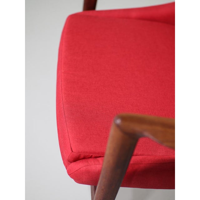 Armchair in Teak and Red Upholstery by Rastad & Relling for Dokka Möbler, Norway, 1950s For Sale - Image 13 of 15